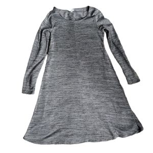 Old Navy maternity 2 tone Charcoal Heath swing sweater dress XS TP cozy womens